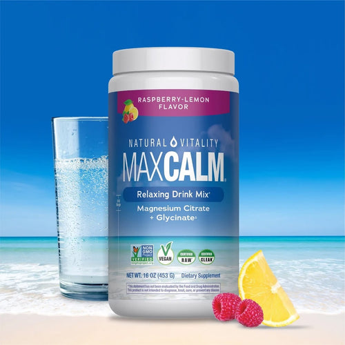 Max calm citrato de magnesio + glicinato